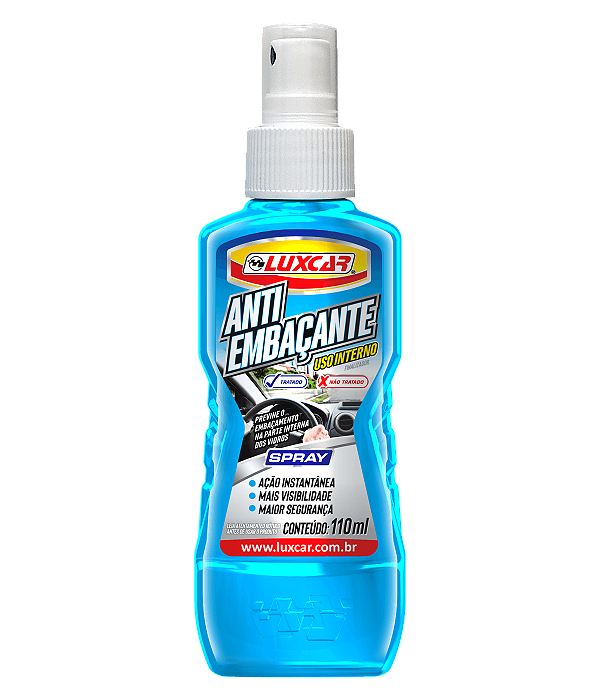 Spray Antiembaçante Luxcar 110ml – Visibilidade e Segurança em Qualquer Clima
