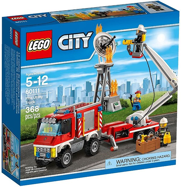Lego City 60111 Fire Utility Truck- The Bricks Imports, sua loja especializada em LEGO! - The Bricks Imports, Especializados em Modelos e Peças Lego!