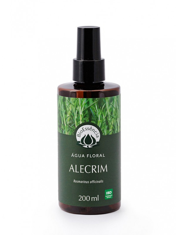 Água Floral Hidrolato Alecrim 200ml BioEssência