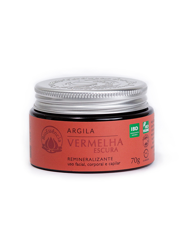 Argila Vermelha Escura 70g - BioEssência