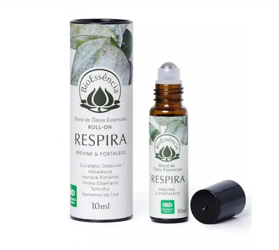 Blend Respira Rollon 10ml - BioEssência