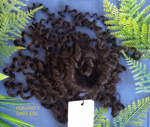 COQUE ELÁSTICO CABELO HUMANO CACHEADO DALILA HAIR