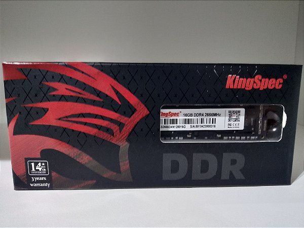 Memória Ram DDR4 Kingspec 4GB / 8GB / 16GB - 2400 / 2666 Mhz Notebook