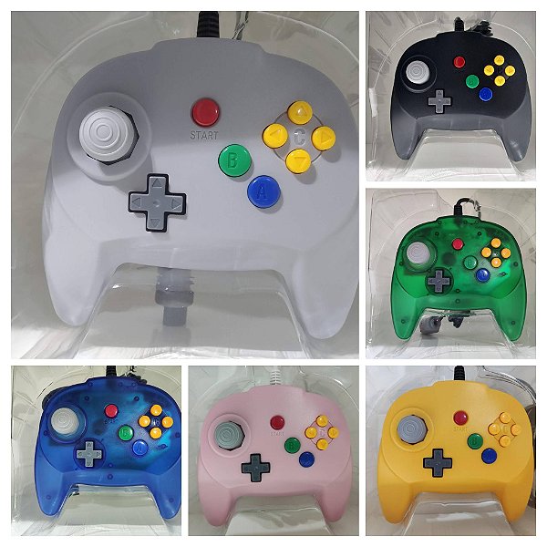 Controle Compatível Nintendo 64 N64 | Design Japonês | Analógico GameCube