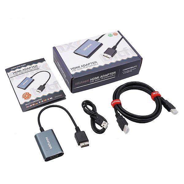 Adaptador / Conversor HDMI Compatível com PS2 Playstation 2 Bitfunx