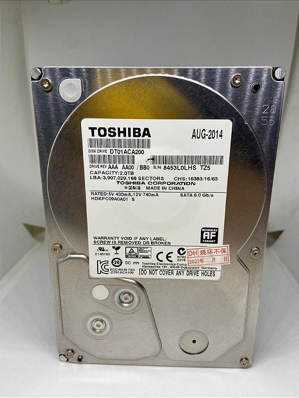 Hd Sata 3 2tb Toshiba P300 7200rpm 64mb Cache - Alta Performance E Capacidade