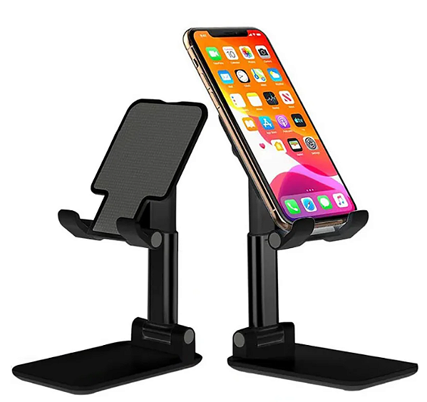 Suporte de mesa dobrável e ajustável para celular