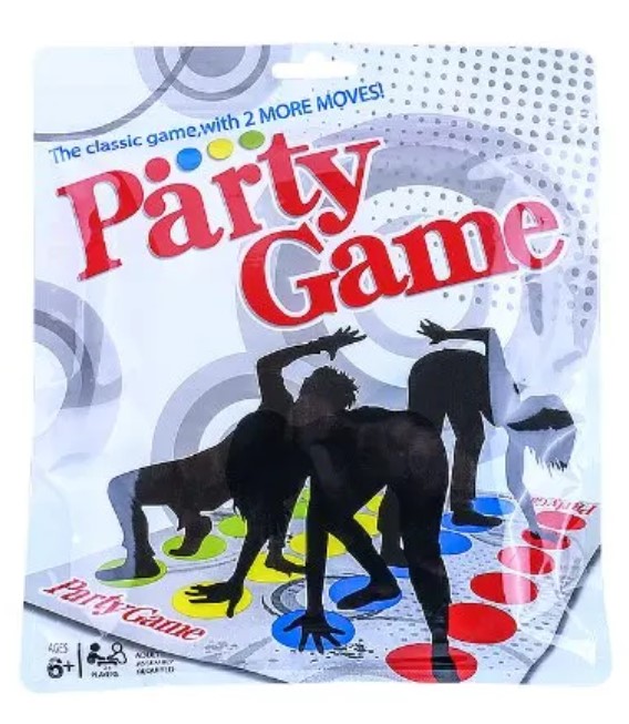 Jogo Twister Diversão para a Família, com tabuleiro clássico