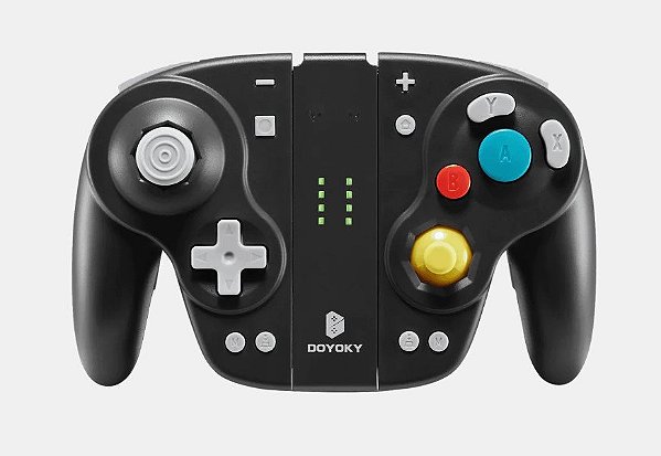 Gamepad Joycon para Nintendo Switch - Estilo GameCube - Preto