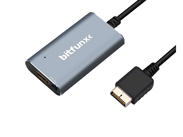 Adaptador HDMI Premium para PS1 e PS2  (Playstation 1 e Playstation 2) Bitfunx