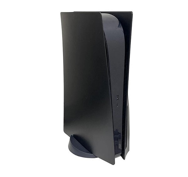 Faceplate preta Compatível com PS5 versão mídia física