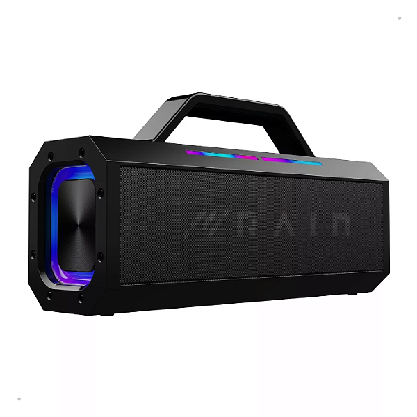 Caixa de Som Bluetooth Rain R49 150W Potência, Bateria 18.000mAh e à Resistente À Água