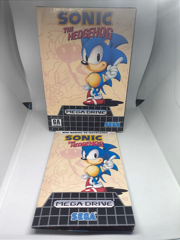 Caixa de Jogos para Mega Drive - Inclui Berço e Mini Manual Poster