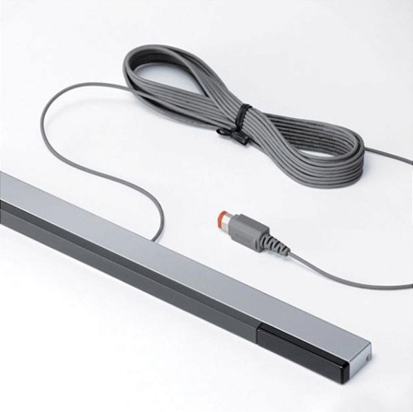 Barra Sensor Bar com Fio Compatível com Nintendo Wii e Wii U – Alta Precisão Infravermelho