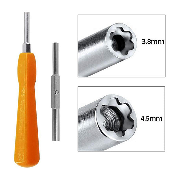 Chave Gamebit 3.8mm + 4.5mm Dupla Face Compatível com Snes, GBC, N64, NES, Nintendo, Sega