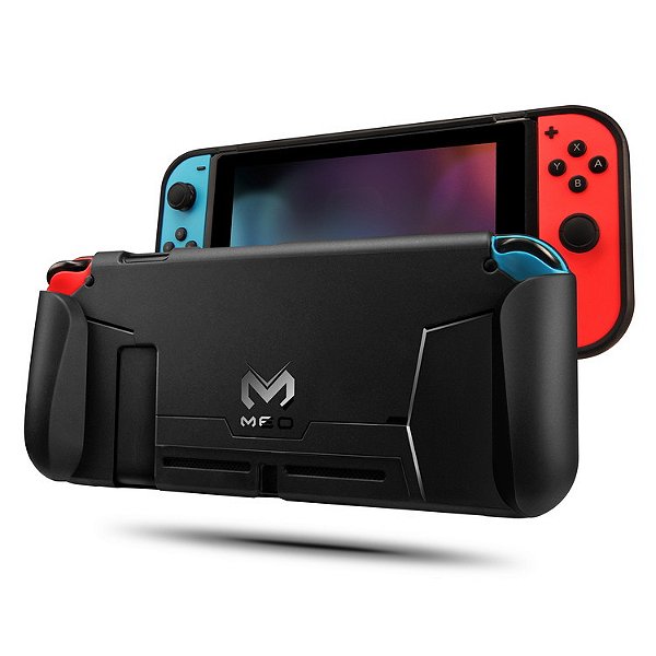Case Grip compatível com Nintendo Switch com Suporte e compartimentos. para Cartuchos