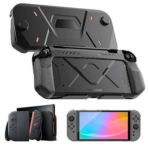 Case / Capa Protetora Hibrida Compatível com Nintendo Switch 2 – Antiderrapante e Resistente a Quedas