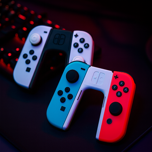 Grip Suporte Compacto compatível com Joy-Cons Nintendo Switch