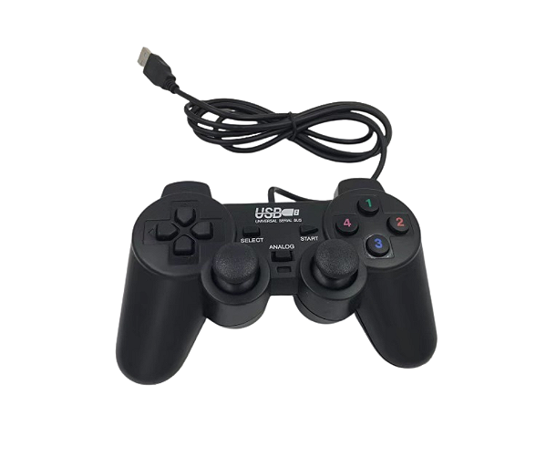 Controle USB com Fio Estilo PS2 para PC