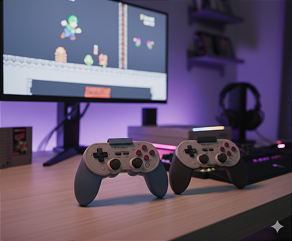 Grip Suporte 3D compativel com Controle 8BitDo SN30 Pro