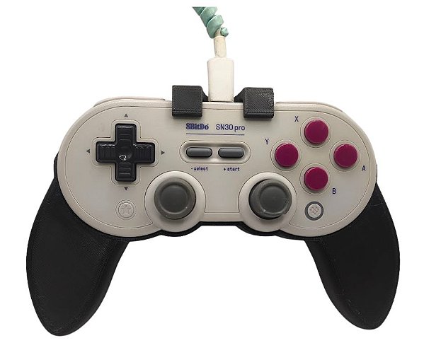 Grip Suporte 3D compativel com Controle 8BitDo SN30 Pro (Com ou Sem Fio)