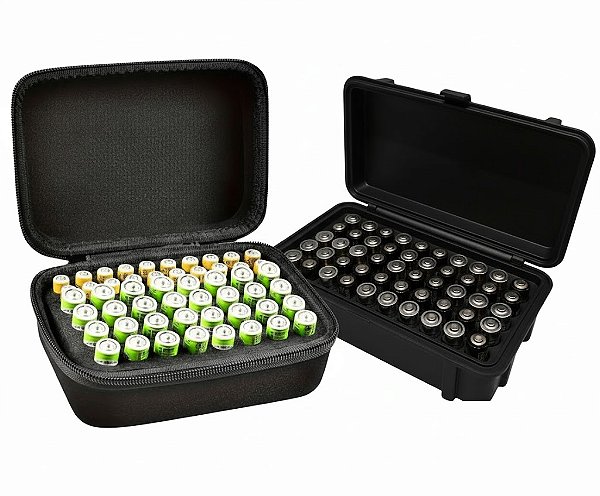 Porta Pilhas – Organizador para Pilhas AA e AAA