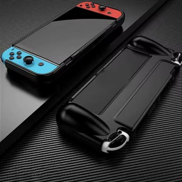Case Protetora Dockable Grip Antiderrapante compativel com Nintendo Switch OLED
