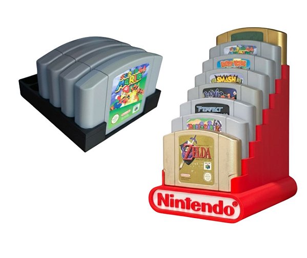 Porta / Suporte Organizador de Cartuchos- Várias Plataformas Retro Gamers