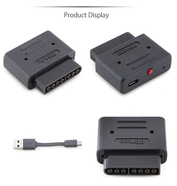Adaptador / Receptor Bluetooth para Super Nintendo 8bitdo Sem Fio