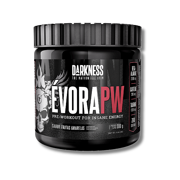 PRÉ TREINO ÉVORA PW POTE 300G - INTEGRALMEDICA DARKNESS