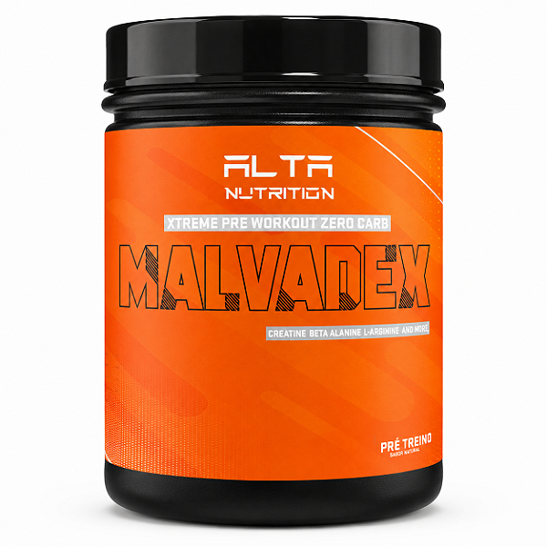 PRÉ-TREINO MALVADEX ZERO CARBO MAÇÃ VERDE POTE 222G - ALTA NUTRITION