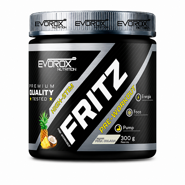 PRÉ TREINO FRITZ AGRESSIVE 300G - EVOROX NUTRITION