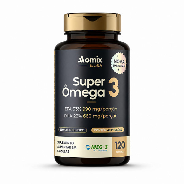 SUPER ÔMEGA-3 120 CÁPSULAS - OMIX HEALTH