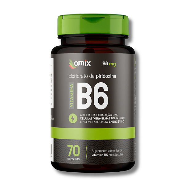 VITAMINA B6 POTE 70 CÁPSULAS - OMIX HEALTH