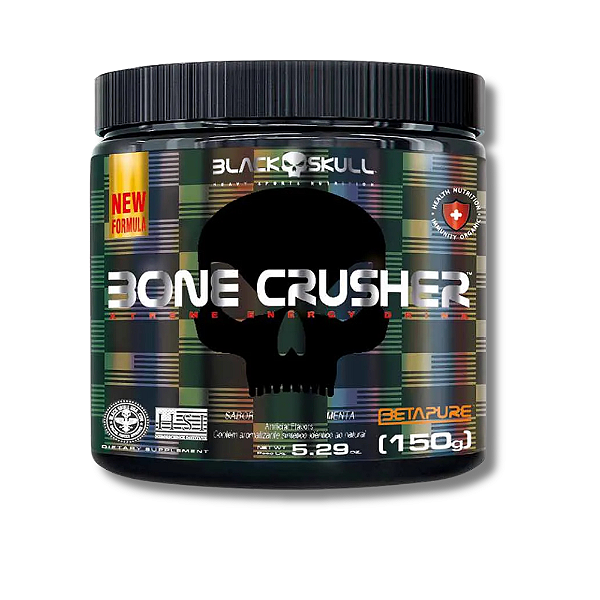 PRÉ-TREINO BONE CRUSHER (NOVA FÓRMULA) 150G - BLACK SKULL