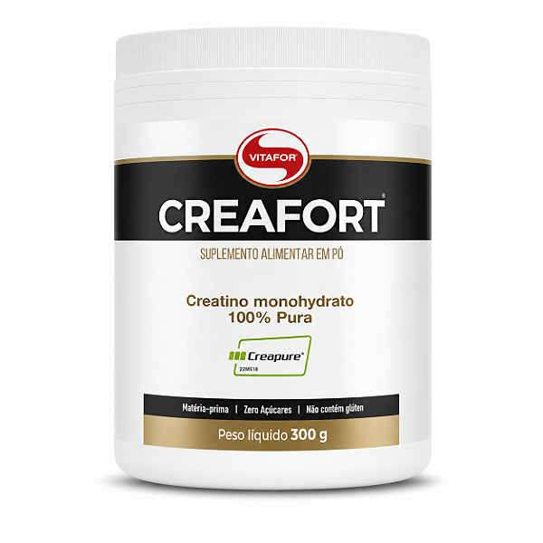 CREATINA MONOHIDRATADA 100% PURA SUPLEMENTO ALIMENTAR EM PÓ 300G CREAFORT CREAPURE