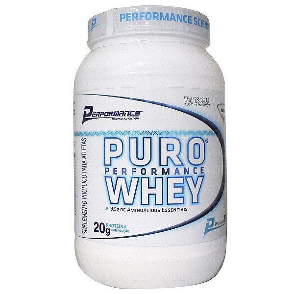 WHEY PROTEIN CONCENTRADO PURO PERFORMANCE 900G - PERFORMANCE NUTRITION