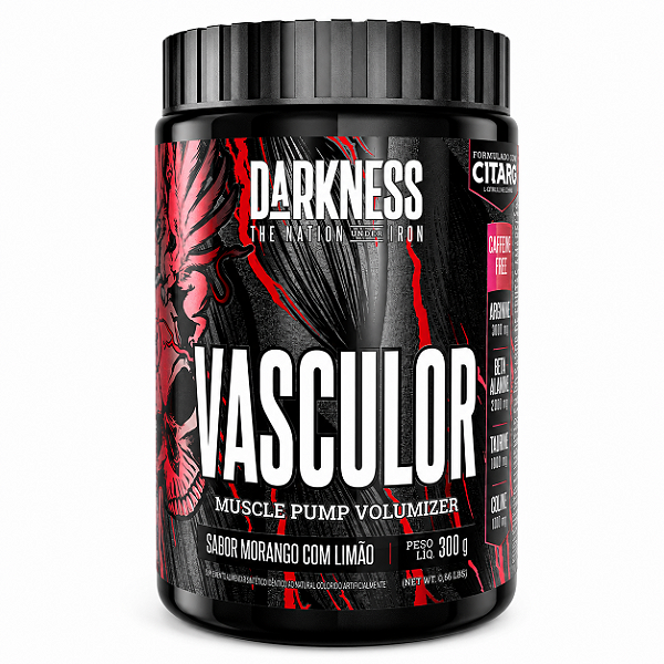 PRÉ TREINO VASCULOR MUSCLE PUMP (SEM CAFEÍNA) 300G - DARKNESS