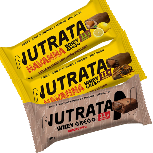 BARRINHA WHEY GREGO 40G - NUTRATA