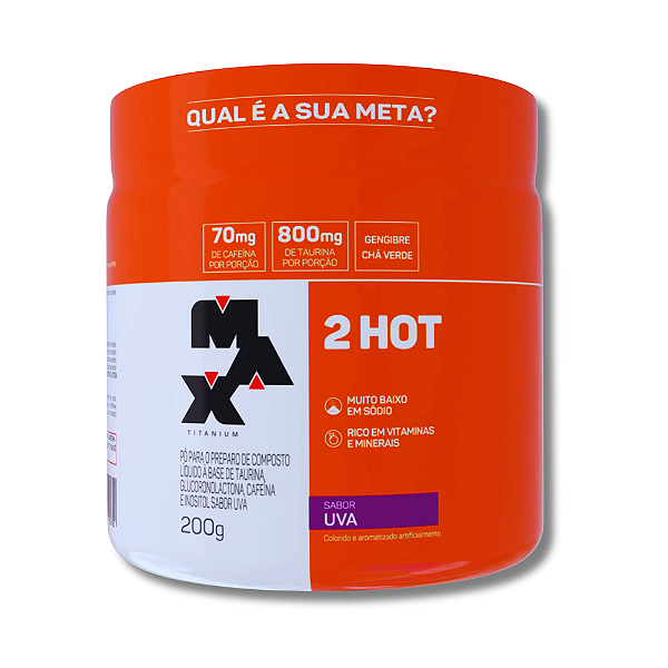 TERMOGÊNICO QUEIMADOR DE GORDURA 2 HOT 200G - MAX TITANIUM