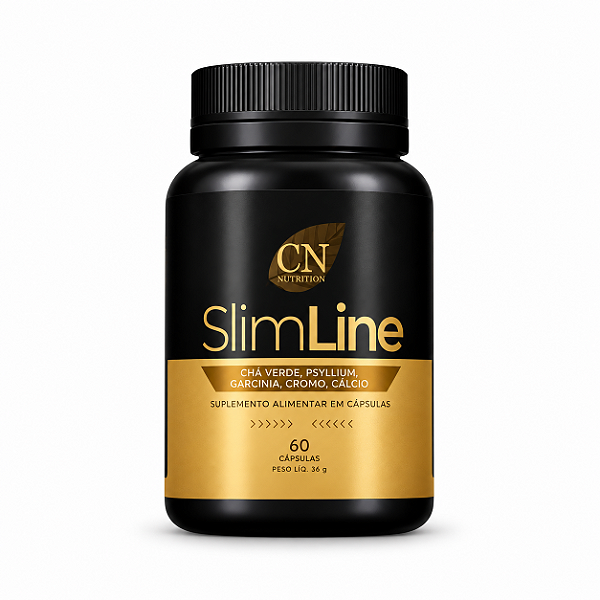 EMAGRECEDOR SLIM LINE POTE 60 CÁPSULAS - CN NUTRITION