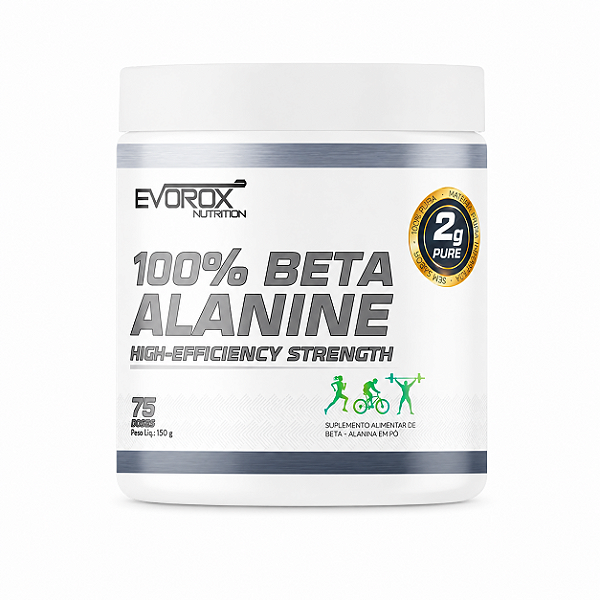 BETA- ALANINA 100% HIGH EFFICIENCY 150G - EVOROX NUTRITION
