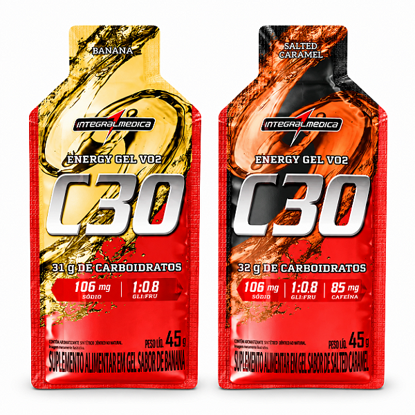 ENERGY GEL VO2 C30 COM CAFEÍNA 45G - INTEGRALMEDICA