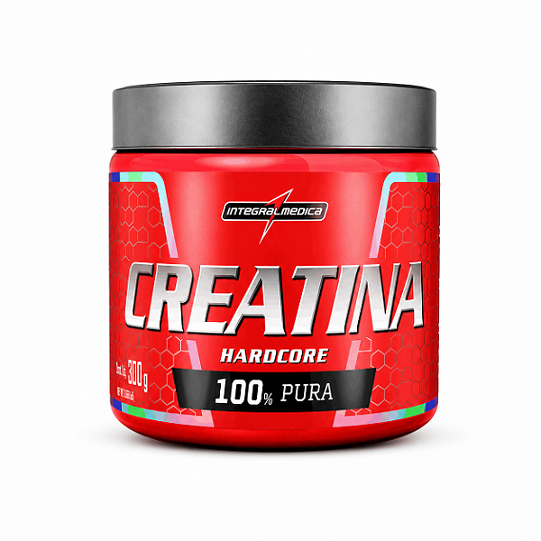 CREATINA MONOHIDRATADA HARDCORE 300G POTE - INTEGRALMÉDICA