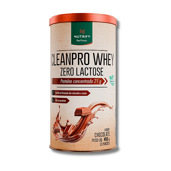 CLEANPRO WHEY ZERO LACTOSE 450G - NUTRIFY