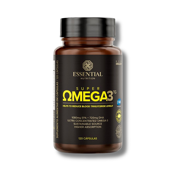 SUPER OMEGA-3 TG 120 CÁPSULAS - ESSENTIAL NUTRITION