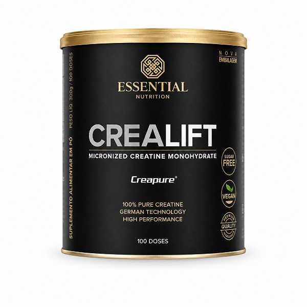 CREALIFT MONOHIDRATADA COM SELO CREAPURE 300G - ESSENTIAL NUTRITION