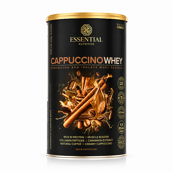 CAPPUCCINO WHEY 420G - ESSENTIAL NUTRITION