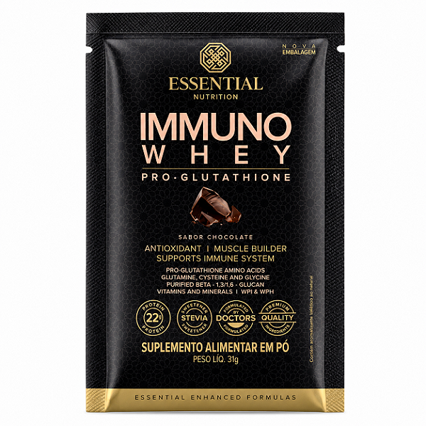 IMMUNO WHEY CHOCOLATE SACHÊ 31G – ESSENTIAL NUTRITION