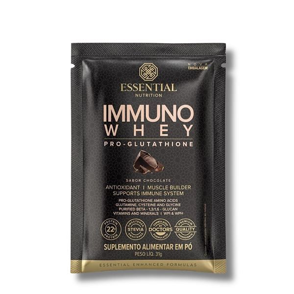 IMMUNO WHEY CHOCOLATE SACHÊ 31G – ESSENTIAL NUTRITION